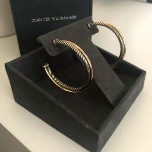 David Yurman Twister Hoop Earrings